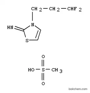 Molecular Structure of 184719-39-9 (2(3H)-Thiazolimine, 3-(3,3-difluoropropyl)-, monomethanesulfonate)